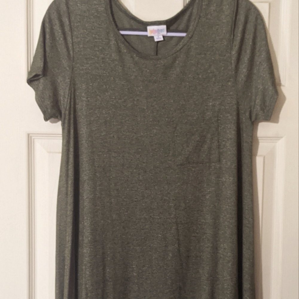 LuLaRoe Carly Dress Hunter Green